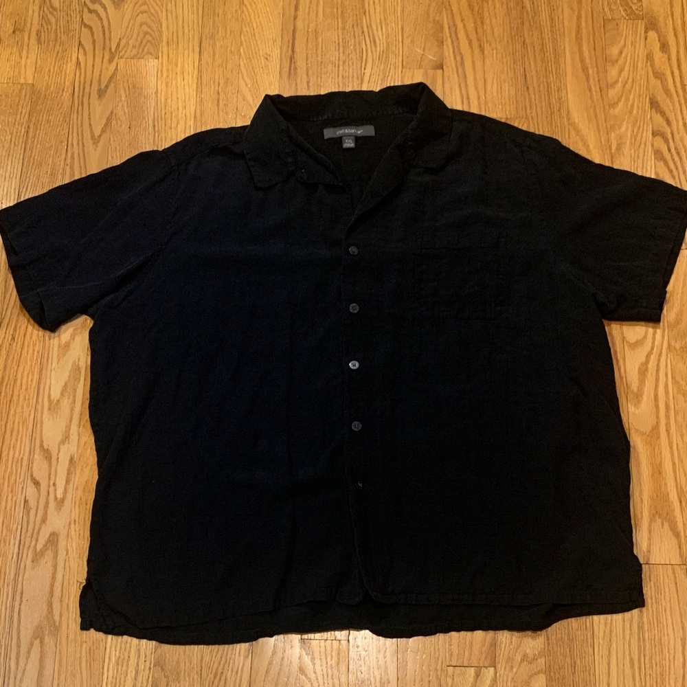 Croft & Barrow Men's Black Casual Button Down Shirt